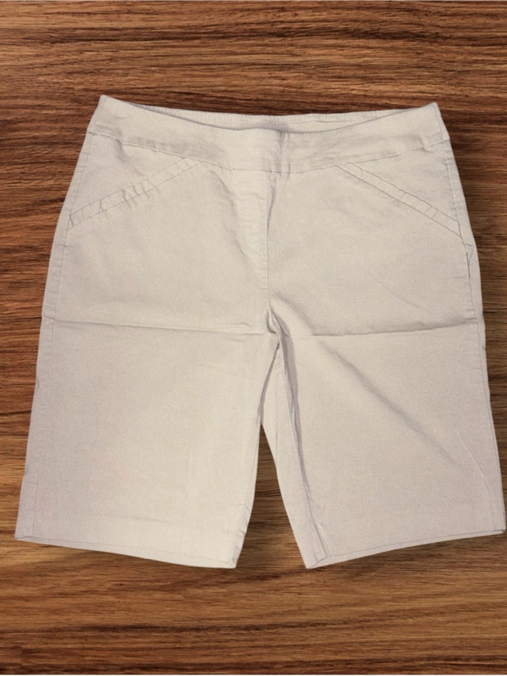 Coral Bay Women’s Light Khaki Colored Bermuda Shorts
